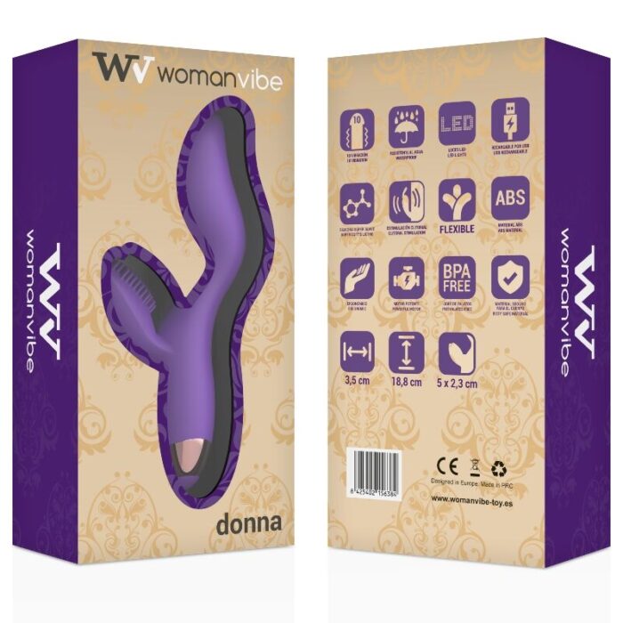 womanvibe - donna rechargeable silicone vibrator - Lovex Erootikapood