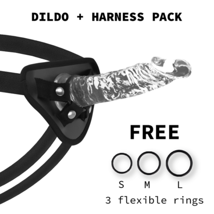 HARNESS + DILDO PACK Clearly the best Penis!	X Ray Clear is a true pleasure experience with a specially developed formula that optimizes the silky smooth feel with the firmness of a fully transparent realistic dildo.	X Ray is made with the latest quality 2020 version Jelly material