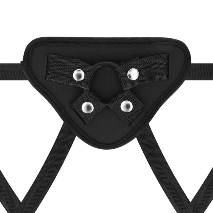 also it incorporates 3 silicone rings of different sizes.	Bodysafe material	Nylon straps. Resistance and comfortable	PU leather	Metallic details	Flexible rings includedIt's time to provide exquisite pleasure with the Rock Army harness!