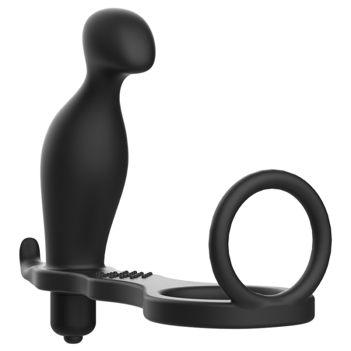 the ADDICTED TOYS Annal massager and cockring is just what you need to explore the wonderful world of anal stimulation.The Annal massager and cockring inserted in the anus and the ring around the penis