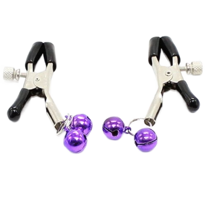 The current use of Fetish fits into the sexual realm. It refers in popular language to the pleasure or admiration of certain body parts or objects in a way that produces excitement or pleasure. Ohmama offers you all the elements and accessories so you can carry them out like never before without complexes using the highest quality materialsCharacteristics	Metal nipple clamps	With two purple bells	Soft cover on the tips	Nickel-free	Non-porous materialTHE BRANDThe Ohmama product range is perfect for gifts. A product available to everyone with perfect quality. A unique combination in this line of toys for adults 
