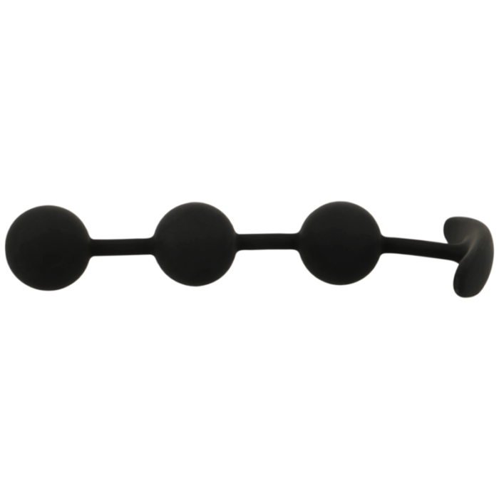 the Black&Silver™ Harry™ Beads are the ideal companion for anal training.	Black&Silver™ Harry™: is extremely flexible and therefore adjusts perfectly to the contours of your body. The practical clamping base makes it easy to use and ensures safe enjoyment. Thanks to their playful appearance