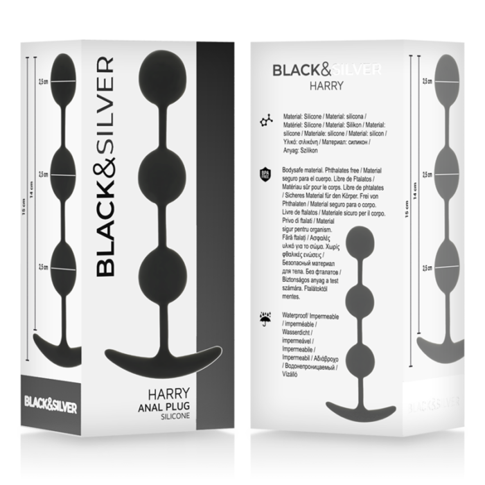 Black&Silver™ Harry offers a soft feel. The smooth surface of the body-friendly silicone is extremely hygienic and easy to clean