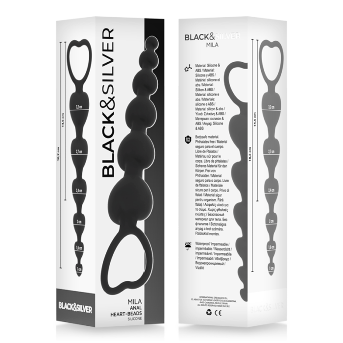 Black&Silver? Milan Beads? offer a smooth feel. The smooth surface of the body-friendly silicone is extremely hygienic and easy to clean