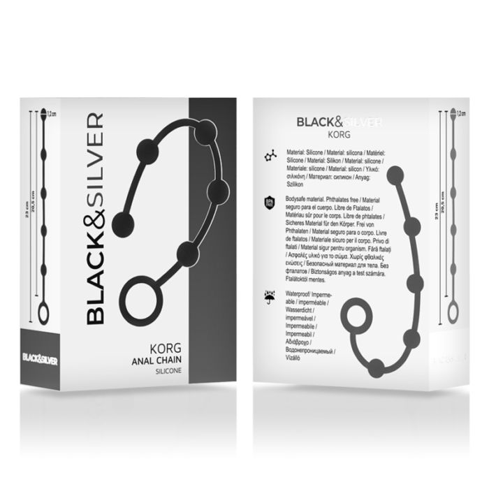 the Black&Silver™ Korg Beads ™ are the ideal companion for anal training.Black&Silver™ Korg Beads ™ : is extremely flexible and therefore adjusts perfectly to the contours of your body. The practical clamping base makes it easy to use and ensures safe enjoyment. Thanks to their playful appearance