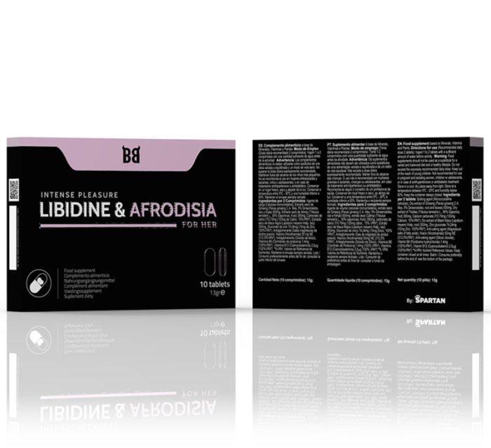 formulated with natural ingredients that act as libido enhancers and aphrodisiacs. What does this mean? That will help you awaken your sexual desire and enjoy more pleasant relationships.This food supplement contains a careful selection of vitamins and minerals that contribute to the normal functioning of the hormonal system and energy metabolism. Why is this important? Because a hormonal imbalance can negatively affect your libido and your ability to enjoy sex. With LIBIDINE & AFRODISIA INTENSE PLEASURE FOR WOMEN