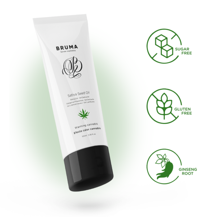 heat-effect glide gel with seed oil from the BRUMA brand is a true innovation in the world of adult products. Designed to amplify your intimate moments with a unique blend of ingredients