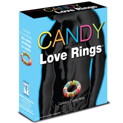 Sweet and sexy Candy Love Rings.	Weight: 18g	Contents: Sugar confectionery.	3 Units.