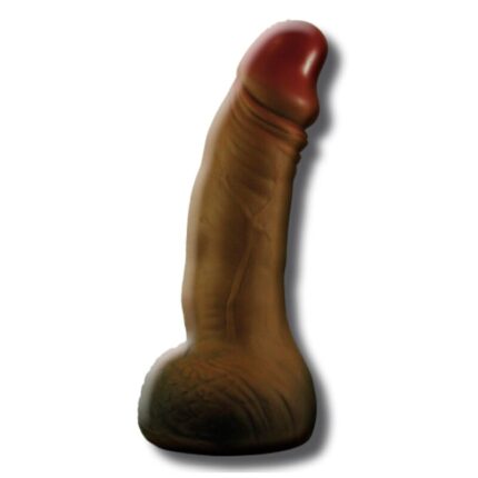 Moneybox shaped like a brown penisLarge capacity 22.5 cm brown-colored penis-shaped moneybox. SAVE YOUR SAVINGS IN AN ORIGINAL WAY. Made from rubber.Diablo Picante