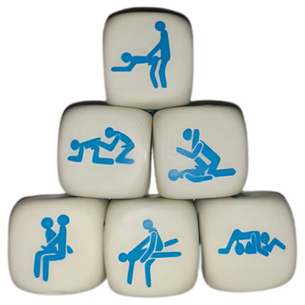 KAMASUTRA DICE GAME OF POSTURES FOR BOYSTHIS IS A HIGH QUALITY 30mm HARD WHITE DICE POSTURES DICE! WHAT POSTURE DO WE DO TODAY? It is a dice for couples or groups. Enjoy the randomness of the dice
