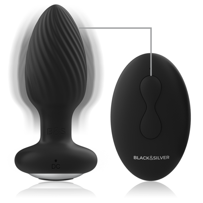 the rotating pearl chains additionally stimulate the anus. The 10 different vibration programs can be operated intuitively with a one-touch button. A sensual silicone device The plug is easily inserted thanks to the slim