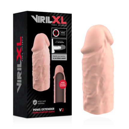 stretchy sleeve can be trimmed to fit most sizes. Simply cut out where the glans begins and you are ready for action. You will feel every sensation and your partner will enjoy a new thickness.Slide the sleeve over your erection and satisfy all their desires with your new