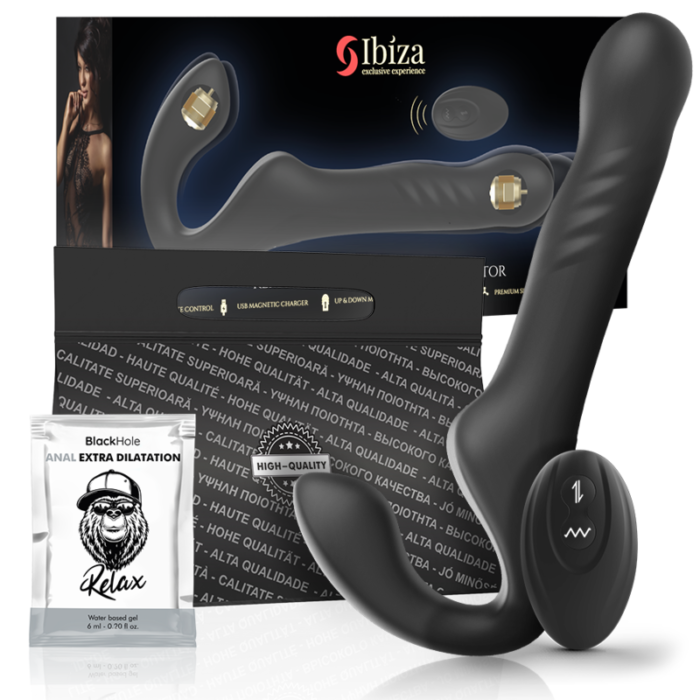 it's completely impossible to resist temptation for long. The stimulating strap-on is powered by 2 powerful motors inside. So you can combine up to 500 different vibration modes