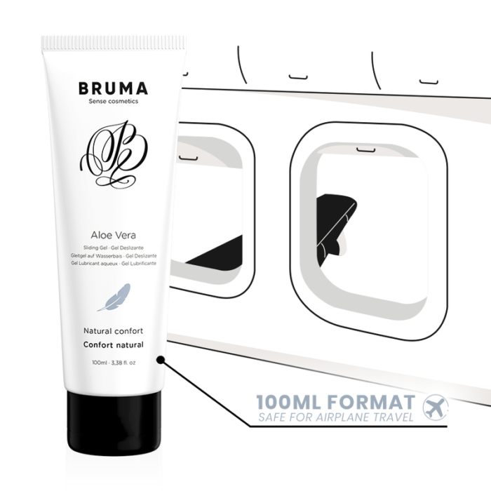 this gel not only offers a silky and smooth sensation but also contributes to the hydration and care of sensitive skin. Its non-sticky and fast-absorbing formula ensures that you can enjoy your encounters with complete comfort and without interruptions.The BRUMA Aloe Vera Glide Gel comes in a 100 ML presentation