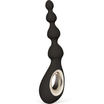SORAYA Beads™ is a gender-neutral anal massager with beads designed for those who are just beginning to explore anal play. Its unique waterfall design has been designed to stimulate the sensitive nerve endings found both inside and around the anus so you can enjoy a new type of orgasmic sensation that begins with the smallest count. It is small and continues with three others that increase in size progressively. All this is possible thanks to the innovative Bow-Motion™ inspired by the expert movements of violinists. All the beads work in harmony so that you feel a sensation of push without said movement. Thanks to its waterfall design