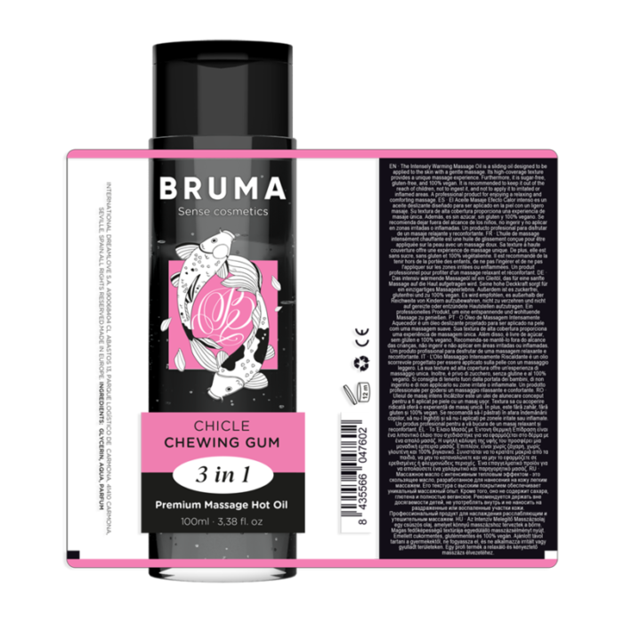 intimate lubricant and as a body oil to keep skin soft and hydrated. This makes it a complete option to improve intimacy and well-being.	Delicious Flavors: BRUMA offers a range of delicious flavors in its different versions