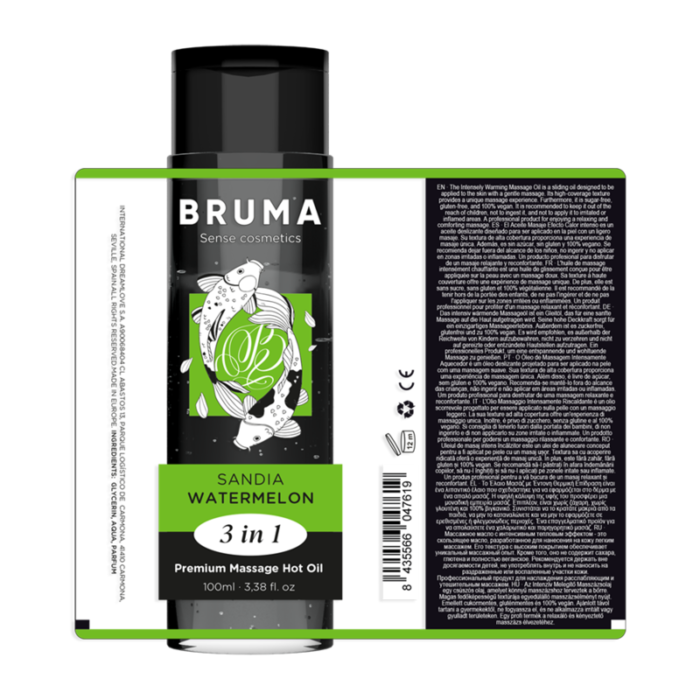 intimate lubricant and as a body oil to keep skin soft and hydrated. This makes it a complete option to improve intimacy and well-being.	Delicious Flavors: BRUMA offers a range of delicious flavors in its different versions