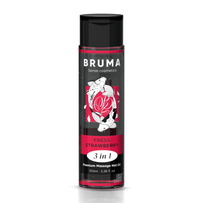 The Premium Heat Effect Massage Oil watermelon flavor from the BRUMA  brand is a true gem in the world of well-being and intimacy. This exquisite product