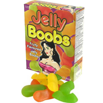 Candy in the shape of breasts with fruit flavor.	Tasty and soft150 gr containers.