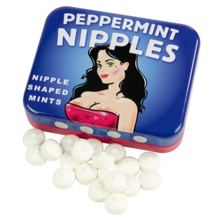 a high-quality reusable tin	mint candies	Sugarfree	Nipple design	Contains 48 candies