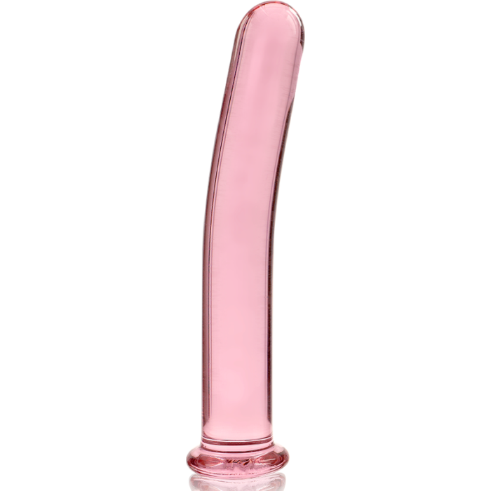 Klaasist dildo MODEL 8 14.5x2 cm (roosa) - Lovex Erootikapood