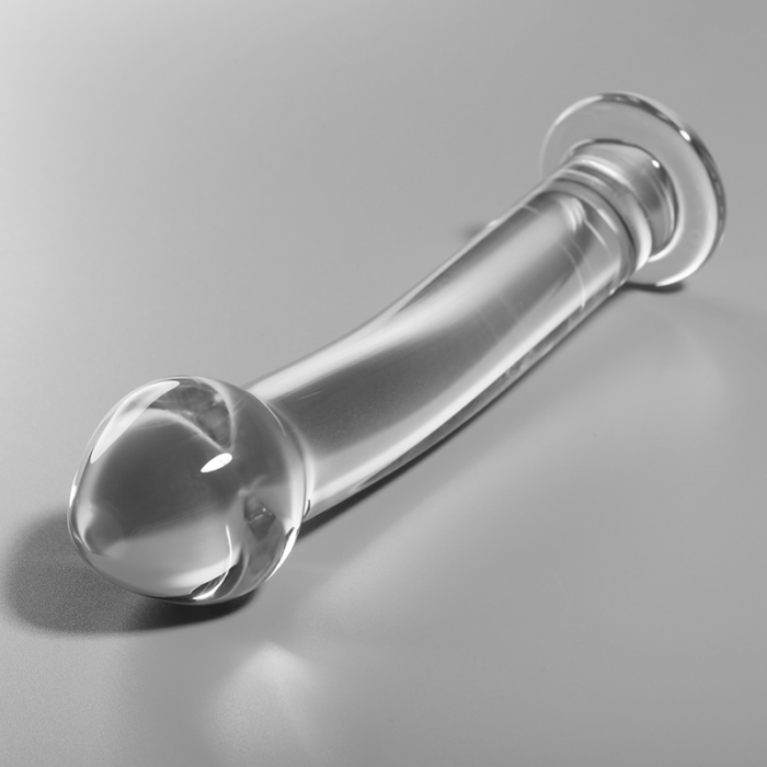 Klaasist dildo MODEL 11 16x3 cm (läbipaistev) - Lovex Erootikapood