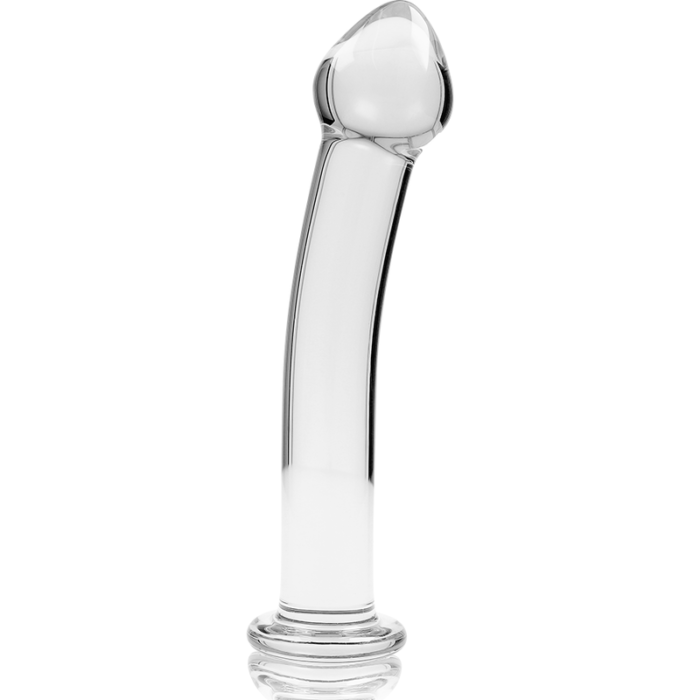 Klaasist dildo MODEL 11 16x3 cm (läbipaistev) - Lovex Erootikapood