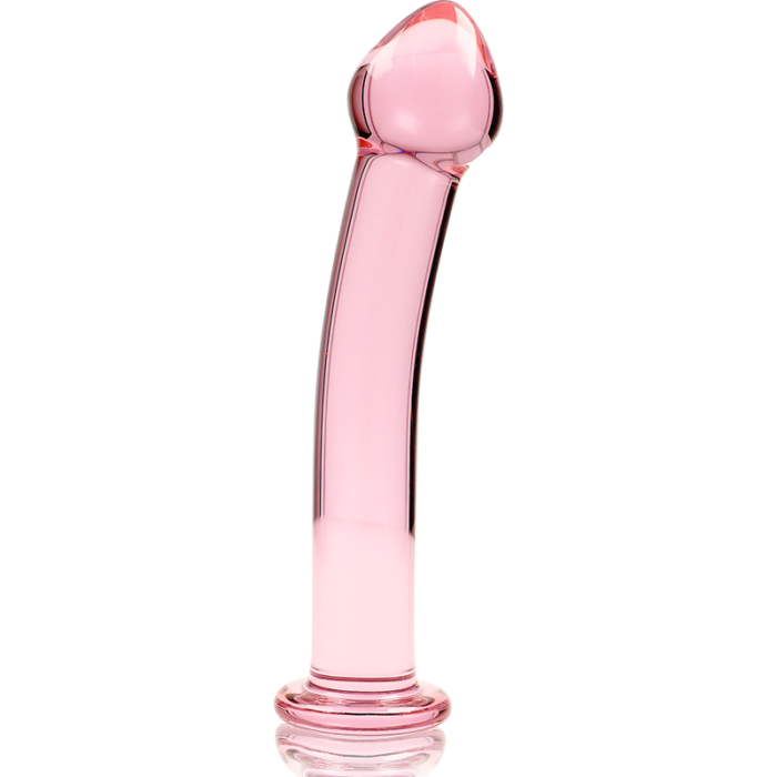 Klaasist dildo MODEL 11 16×3 cm (roosa) - Lovex Erootikapood