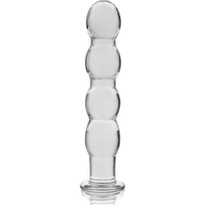 Klaasist dildo MODEL 10 16.5x3.5 cm (läbipaistev) - Lovex Erootikapood