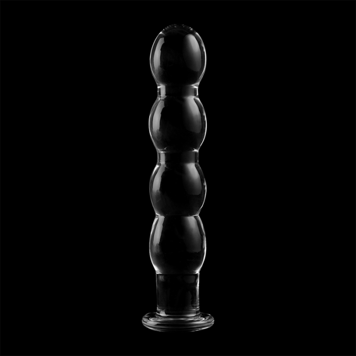 Klaasist dildo MODEL 10 16.5x3.5 cm (läbipaistev) - Lovex Erootikapood