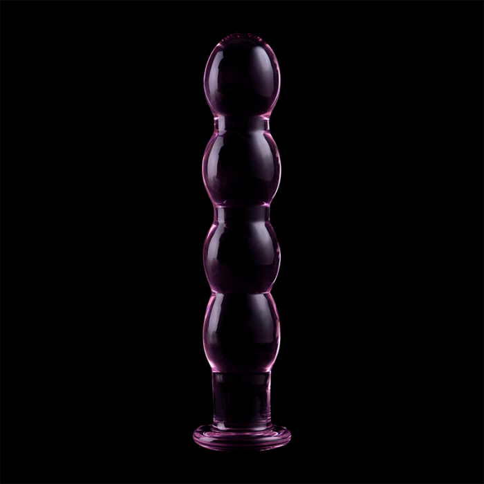 Klaasist dildo MODEL 10 16.5x3.5 cm (roosa) - Lovex Erootikapood