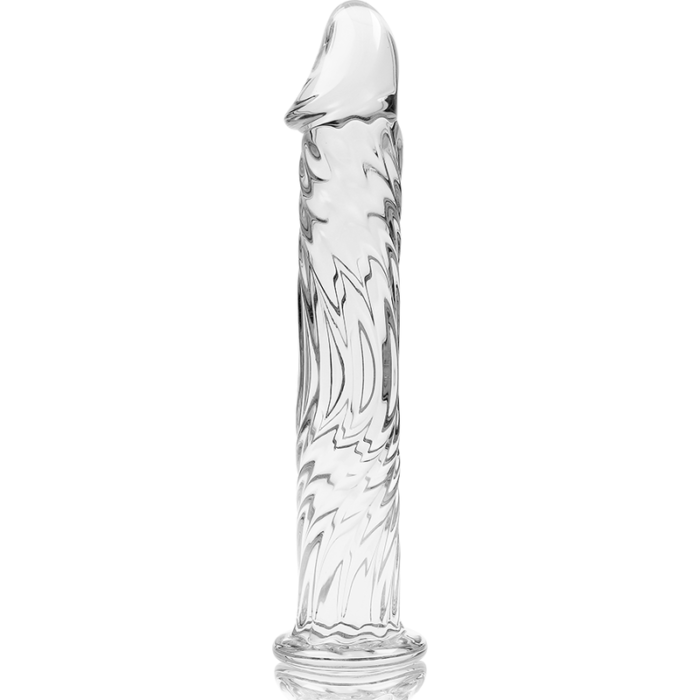 Klaasist dildo MODEL 12 17x3.5 cm (läbipaistev) - Lovex Erootikapood