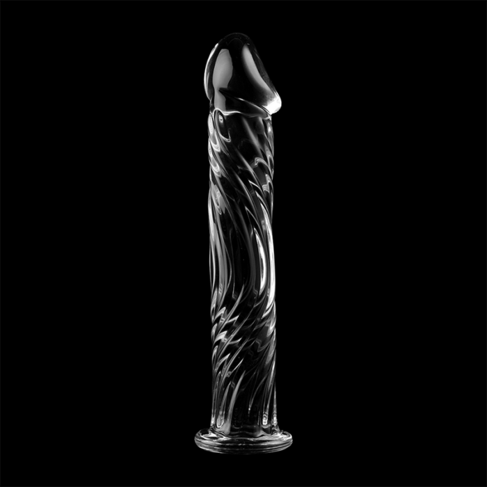 Klaasist dildo MODEL 12 17x3.5 cm (läbipaistev) - Lovex Erootikapood