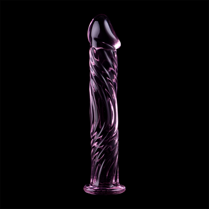 Klaasist dildo MODEL 12 17x3.5 cm (roosa) - Lovex Erootikapood