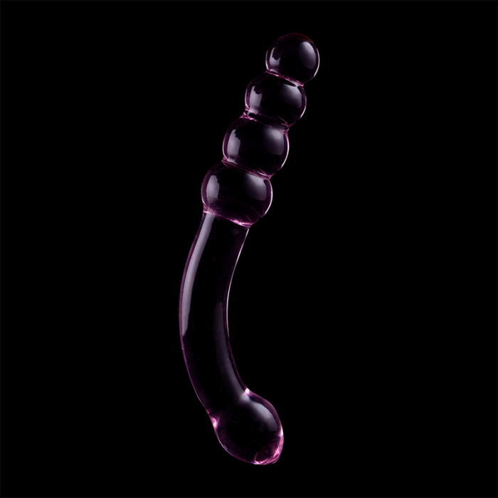 Klaasist dildo MODEL 14 18.5x3 cm (roosa) - Lovex Erootikapood