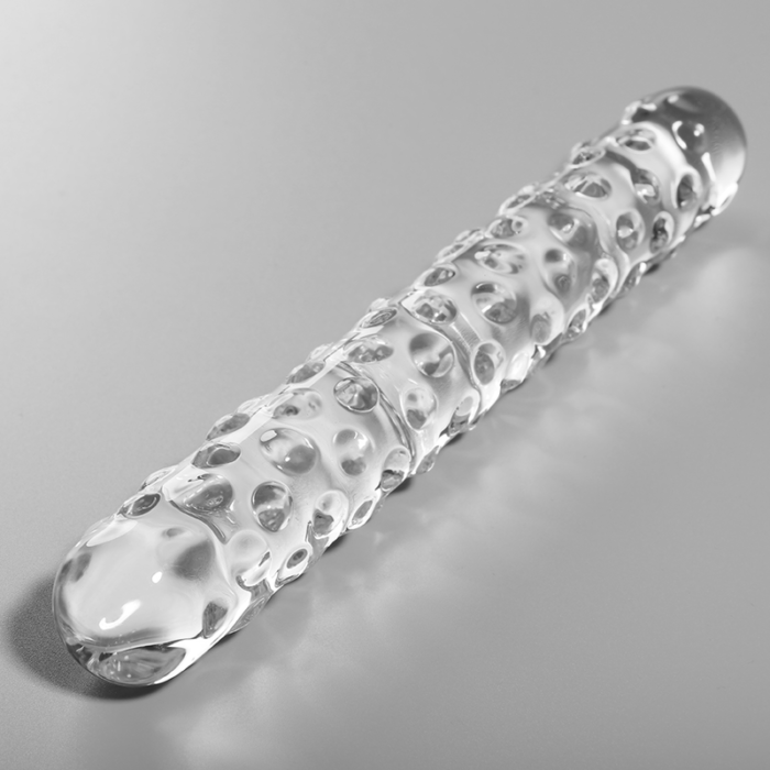 nebula series by ibiza - model 15 dildo borosilicate glass clear 18.5 cm -o- 3 cm - Lovex Erootikapood