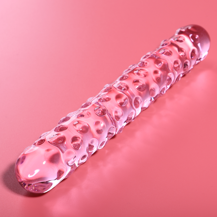 Klaasist dildo MODEL 15 18.5x3 cm (roosa) - Lovex Erootikapood