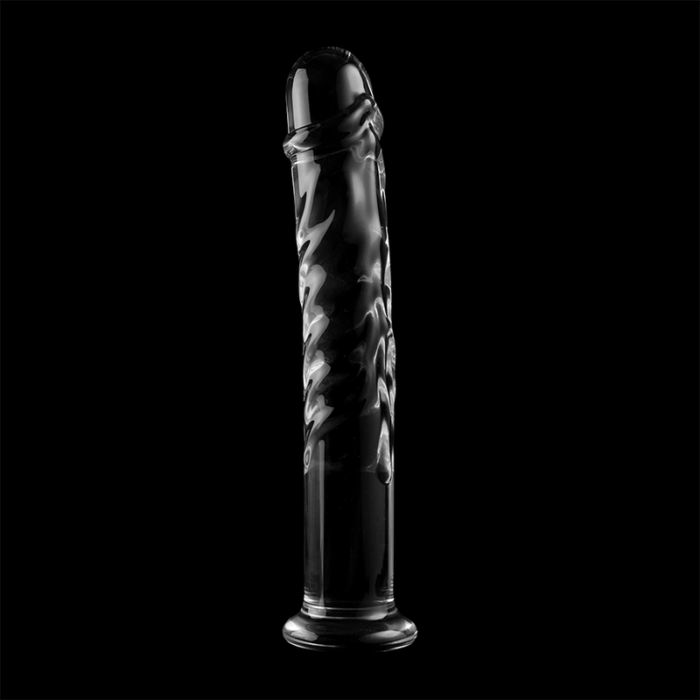 Klaasist dildo MODEL 16 18.5x3 cm (läbipaistev) - Lovex Erootikapood