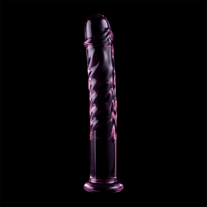 Klaasist dildo MODEL 16 18.5x3 cm (roosa) - Lovex Erootikapood