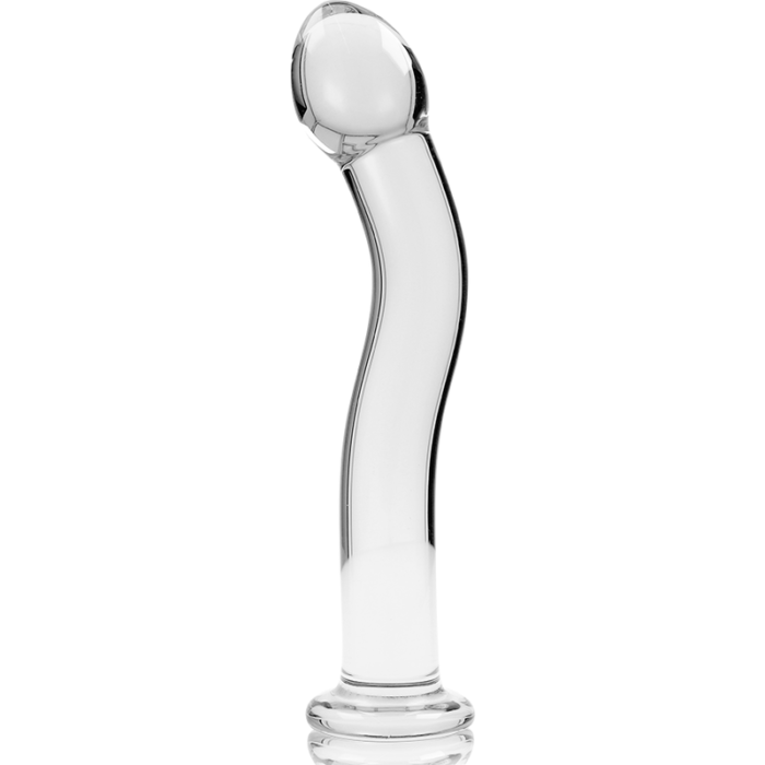 Klaasist dildo MODEL 18 18.5x3.5 cm (läbipaistev) - Lovex Erootikapood