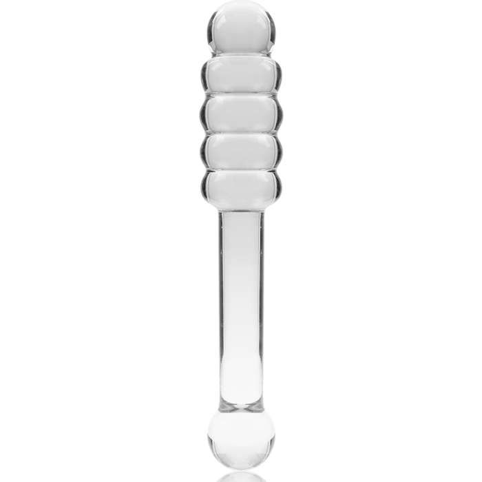 Klaasist dildo MODEL 20 20.5x3 cm (läbipaistev) - Lovex Erootikapood