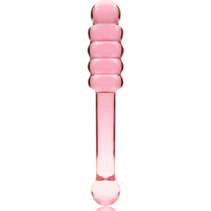 Klaasist dildo MODEL 20 20.5x3 cm (roosa) - Lovex Erootikapood