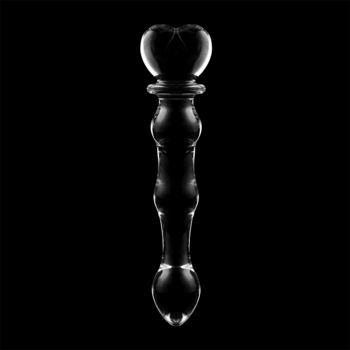 Klaasist dildo MODEL 21 20.5x3.5 cm (läbipaistev) - Lovex Erootikapood