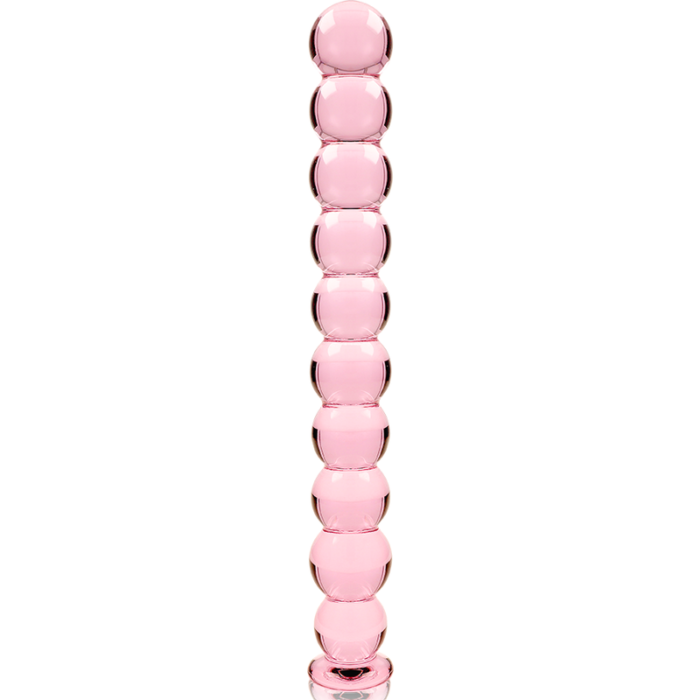 Klaasist dildo MODEL 22 21.5x2.5 cm (roosa) - Lovex Erootikapood