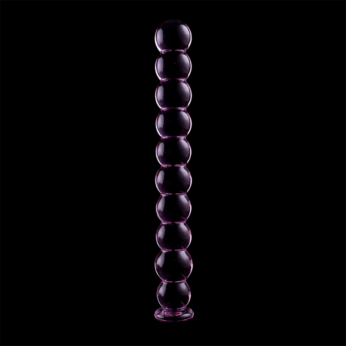 Klaasist dildo MODEL 22 21.5x2.5 cm (roosa) - Lovex Erootikapood