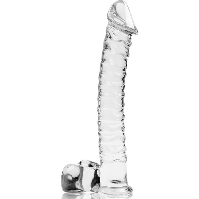 Klaasist dildo MODEL 23 21.5x4 cm (läbipaistev) - Lovex Erootikapood