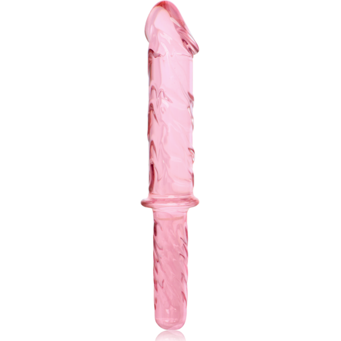 Klaasist dildo MODEL 24 28.5x5 cm (roosa) - Lovex Erootikapood