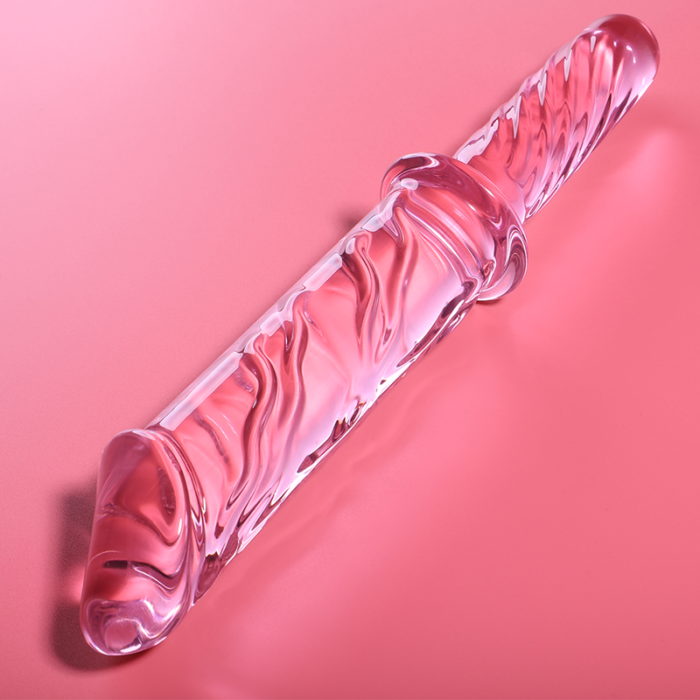 Klaasist dildo MODEL 24 28.5x5 cm (roosa) - Lovex Erootikapood