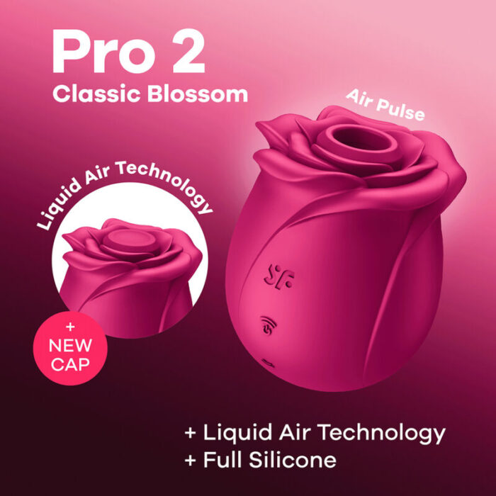 Õhkstimulaator Satisfyer BLOSSOM AIR PULSE PRO 2 - Lovex Erootikapood