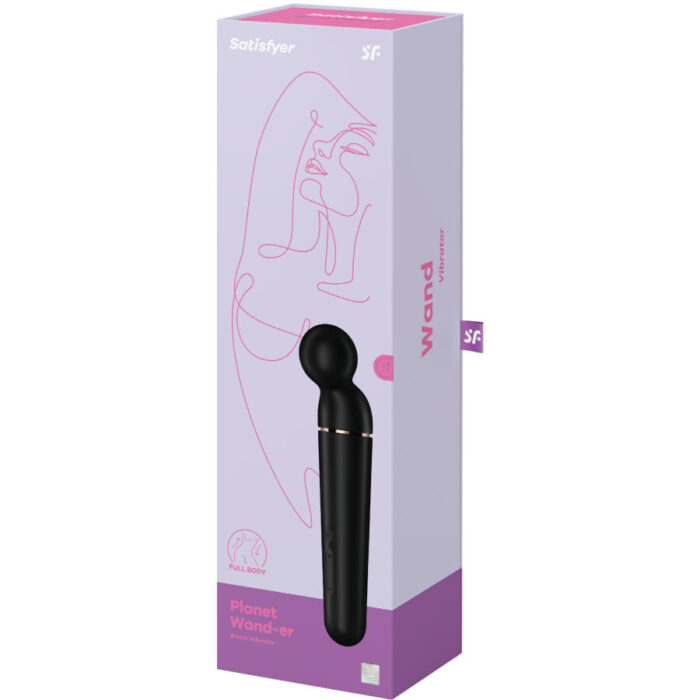 Magic Wand Satisfyer PLANET WANDER + vibraator (must) - Lovex Erootikapood